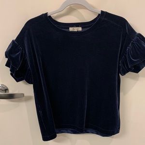 Madewell Velvet Top